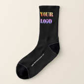 Custom Logo Text and Colors Promotional Socks Socken (Links - Außen)