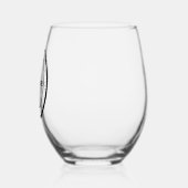 Custom Logo & Text Beer Glass | Personalised Gift Weinglas Ohne Stiel (Rechts)