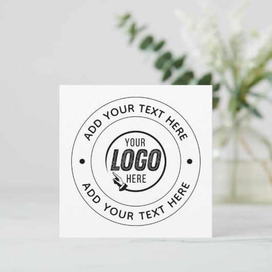 📝 Custom Logo & Text Personalized Business Event (Stehend Vorderseite)
