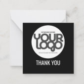 Custom Logo Thank You Cards with QR Code Mitteilungskarte (Vorderseite)