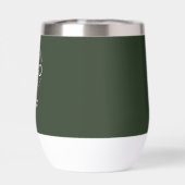 Custom Logo Travel Wine Tumbler with Lid (Rückseite)