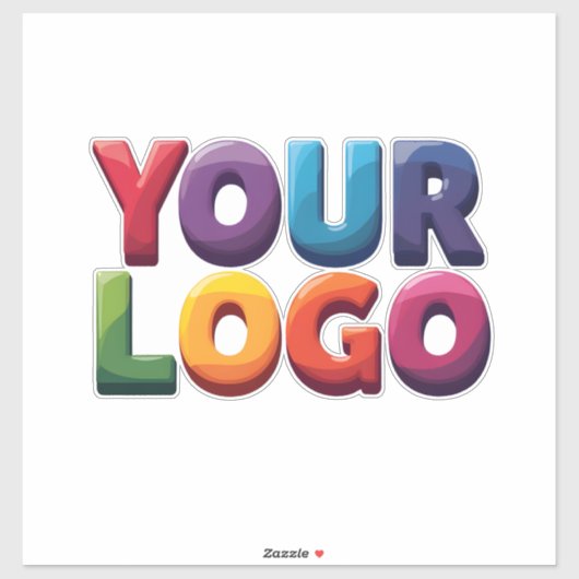 Custom Logo|Upload Your Logo | Business & Brand Aufkleber (Blatt)