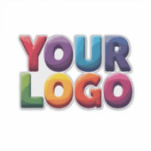 Custom Logo|Upload Your Logo | Business & Brand Aufkleber (Vorderseite)