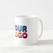 Custom Logo – Upload Your Logo | Business & Brand Kaffeetasse (VorderseiteRechts)