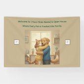 Custom Logo Veterinarian Event Banner - Pet Art (Horizontal)