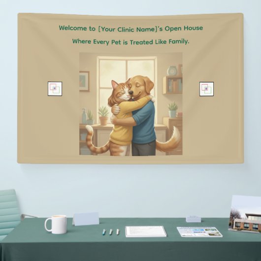Custom Logo Veterinarian Event Banner - Pet Art (Messe)