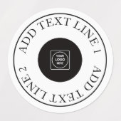 Custom Logo Waterproof Business Promo QR label Etiketten (Design 1)