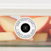 Custom Logo Waterproof Business Promo QR label Etiketten (Befestigt)