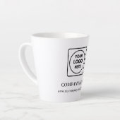 Custom Logo Website Business Promo Latte mug Milchtasse (Linke Ecke)