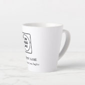 Custom Logo Website Business Promo Latte mug Milchtasse (Rechte Ecke)