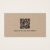 Custom Logo Website Social Media Moderne QR Code (Rückseite)