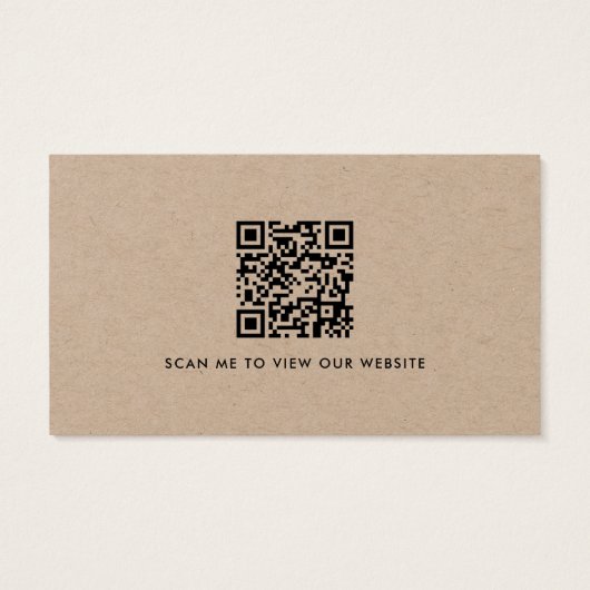 Custom Logo Website Social Media Moderne QR Code (Rückseite)