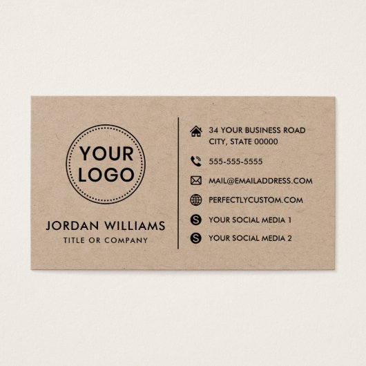 Custom Logo Website Social Media Moderne QR Code (Vorderseite)