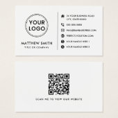 Custom Logo Website Social Media Moderne QR Code (Vorne & Hinten)