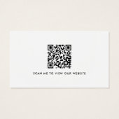 Custom Logo Website Social Media Moderne QR Code (Rückseite)
