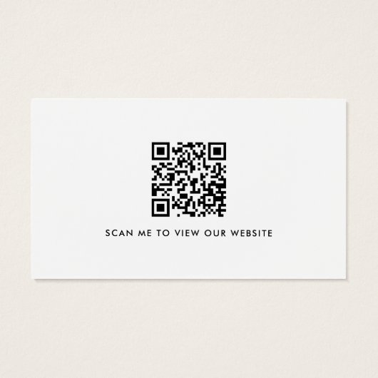 Custom Logo Website Social Media Moderne QR Code (Rückseite)