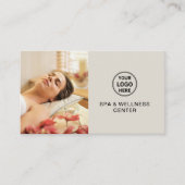 Custom Logo Wellness-Center Wellness Center Berufl Visitenkarte (Vorderseite)