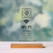 Custom Logo Wi-Fi Network Password Display Sign Acrylschild (Neutral)