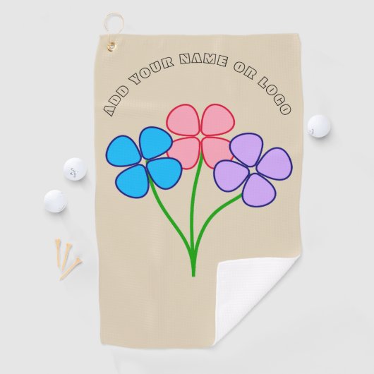 CUSTOM LOGO WOMENS GOLF TOWEL GOLFHANDTUCH (Insitu)