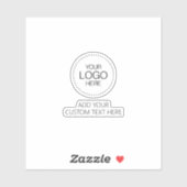 Custom Logotipo Store & Business Aufkleber (Blatt)