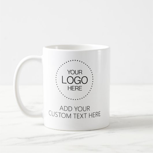 Custom Logotipo Store & Business Kaffeetasse (Links)