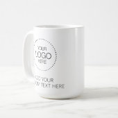 Custom Logotipo Store & Business Kaffeetasse (Vorderseite Links)