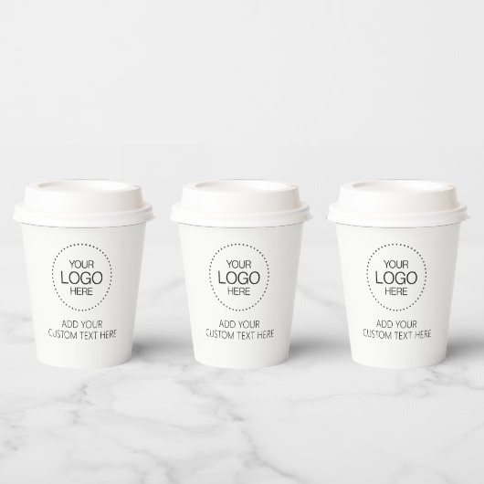 Custom Logotipo Store & Business Pappbecher (Multi)