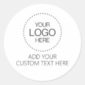Custom Logotipo Store & Business Runder Aufkleber (Vorderseite)