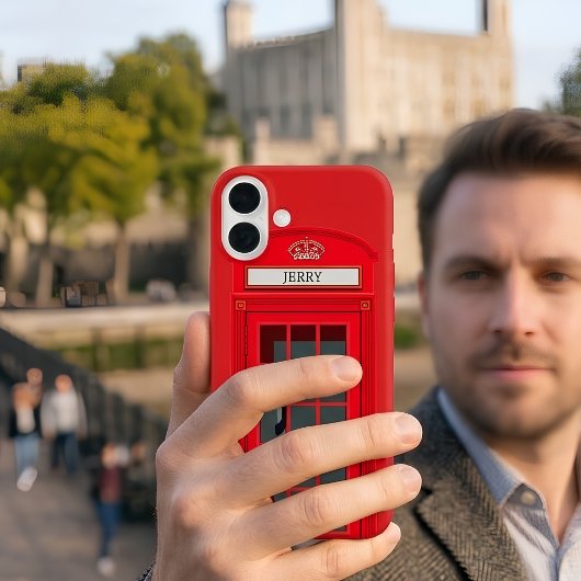 Custom London Red Phone Booth Case-Mate iPhone Hülle