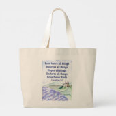 Custom Love Bears all Things Large Tote Bag Jumbo Stoffbeutel (Rückseite)