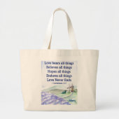 Custom Love Bears all Things Large Tote Bag Jumbo Stoffbeutel (Vorne)