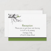 Custom Love Birds Empfang Card Einladung (Vorne/Hinten)