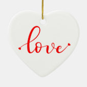 Custom Love Birds Keramik Ornament (Hinten)