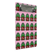 Custom Love You Kawaii Frog Heart Gift Mini Klemmbrett (Schrägansicht)