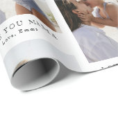 Custom Love You Mama Photo | Personalized Geschenkpapier (Rolleneckpunkt)