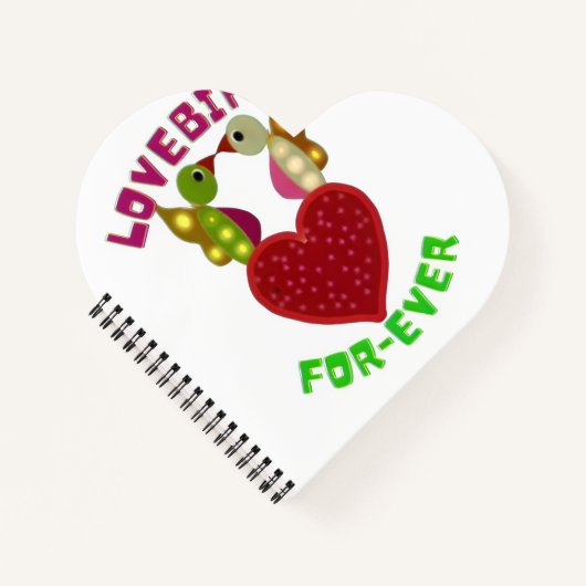 Custom Lovebirds Heart Gift Classic Playing Cards Notizblock (Vorderseite)