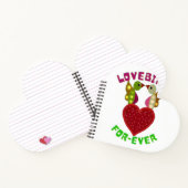 Custom Lovebirds Heart Gift Classic Playing Cards Notizblock (Innenseite)