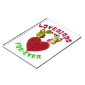 Custom Lovebirds Heart Gift Classic Playing Cards Notizblock (Linke Seite)