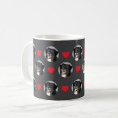 Custom Loved Floating Faces Coffee Mug Kaffeetasse (Vorderseite Links)