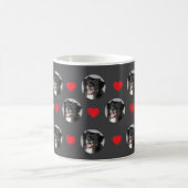 Custom Loved Floating Faces Coffee Mug Kaffeetasse (Mittel)