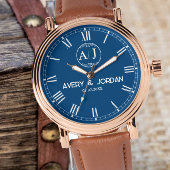 Custom lover name initial monogram Personalized  Armbanduhr