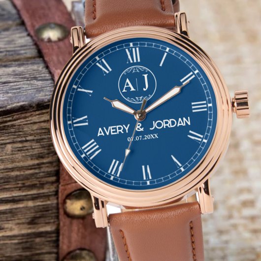 Custom lover name initial monogram Personalized  Armbanduhr