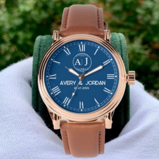 Custom lover name initial monogram Personalized  Armbanduhr