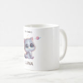 Custom Low Battery Cat Mug Kaffeetasse (VorderseiteRechts)