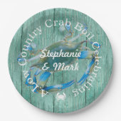 Custom Low Country Crab Boil Celebration Pappteller (Vorderseite)