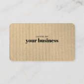 Custom Loyalty Card - Einfache Kraft Papier schwar Treuekarte (Rückseite)