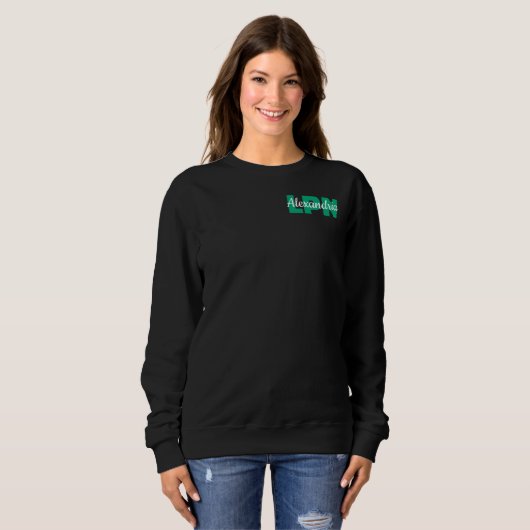 Custom LPN Credentials with Name Sweatshirt (Vorne ganz)