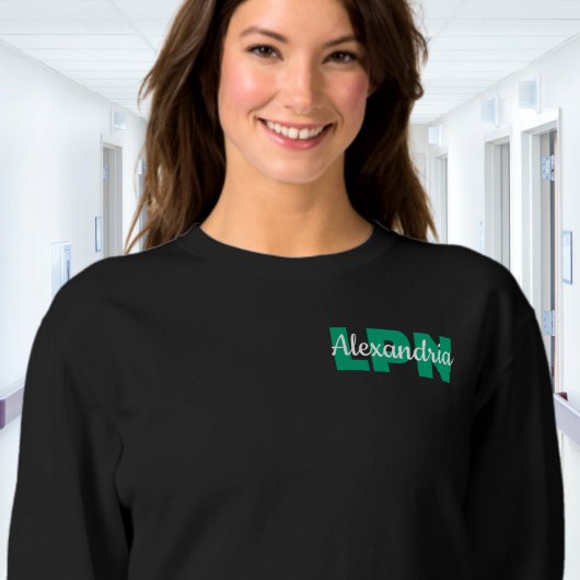 Custom LPN Credentials with Name Sweatshirt