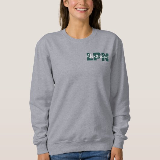 Custom LPN Credentials with Name Sweatshirt (Vorderseite)