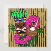 Custom Luau Birthday Party Einladung (Vorderseite)